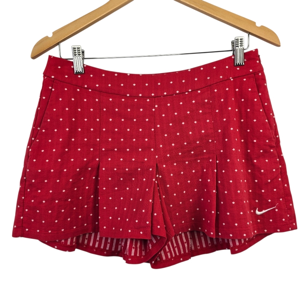 Nike Golf Women's Red Polka Dot Skort, Sz 4 Sporty Activewear Tennis Pickle Ball
